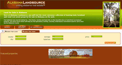 Desktop Screenshot of alabamalandsource.com