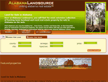 Tablet Screenshot of alabamalandsource.com